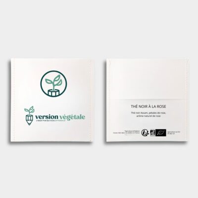 sachet de thé personnalisé avec logo