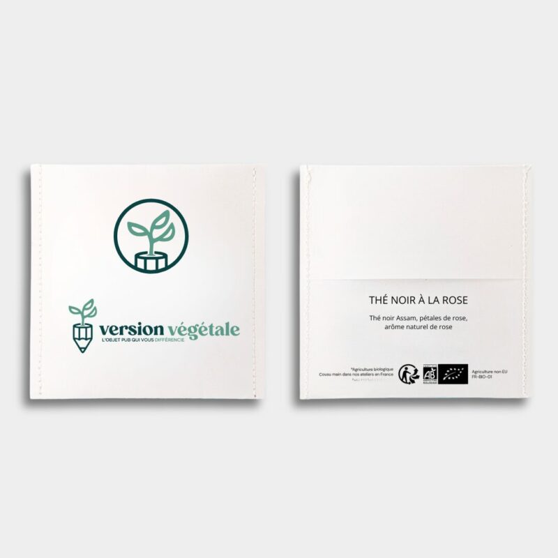 sachet de thé personnalisé avec logo