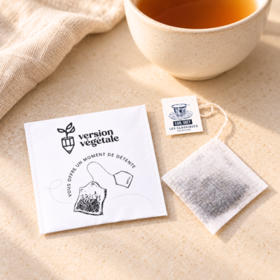 Sachet de thé avec logo personnalisable