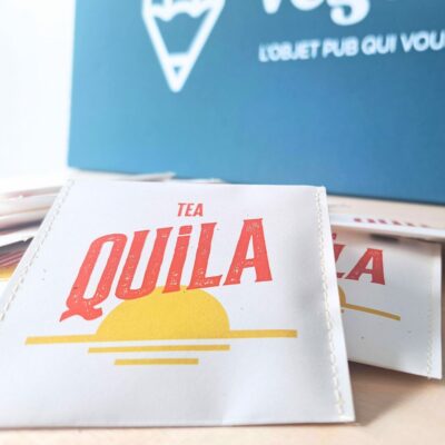 Sachet de thé publicitaire avec personnalisation client