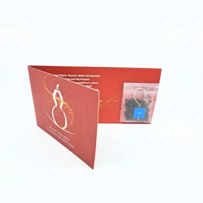 Carte de vœux thé personnalisable
