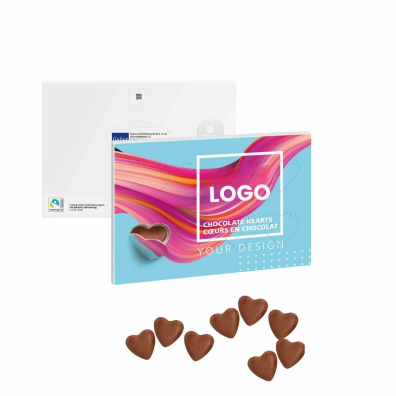 Boite de 8 chocolats avec logo petite quantité