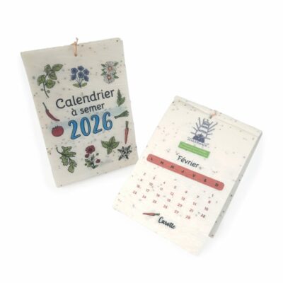 Calendrier 13 pages ensemencé personnalisé