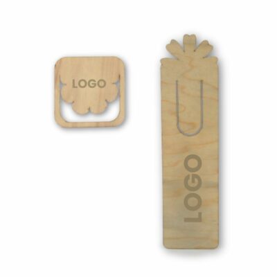 Marque-page bois avec logo gravé