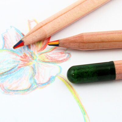 Crayon graines mine multicolore avec logo personnalisé