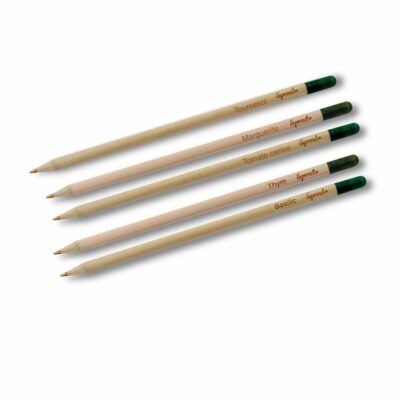 crayon graines mine multicolore avec logo pour entreprise