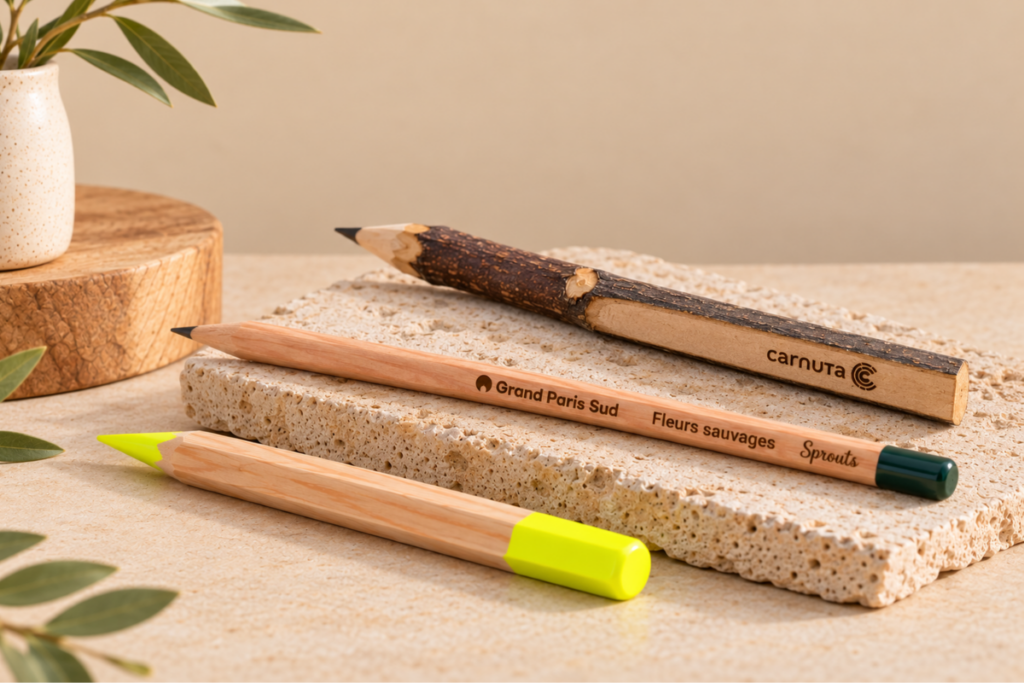 crayon bois a personnaliser pour entreprise